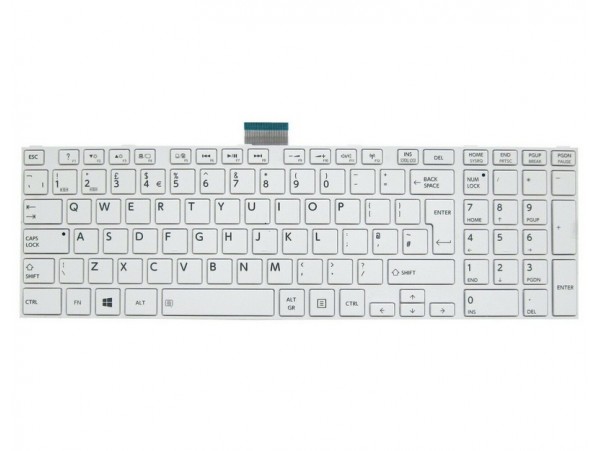 Tipkovnica za prenosnik Toshiba Satellite C50-A C50D-A C55-A C55D-A L50-A L50D-A L70-A / EU (QWERTZ) Slov. nalepke